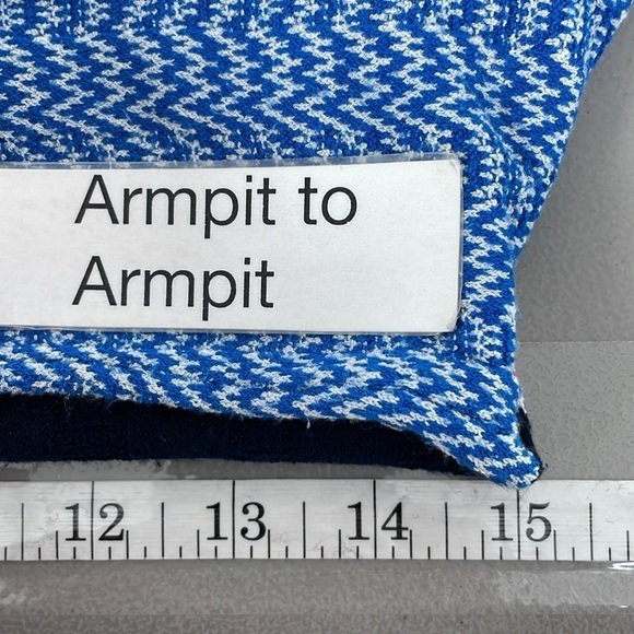 Tanya Taylor Sweater Dress Women's XS Extra Small Blue Striped Long Sleeve Midi - Picture 13 of 16